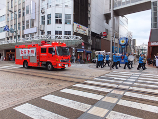 春の火災予防運動防火パレード